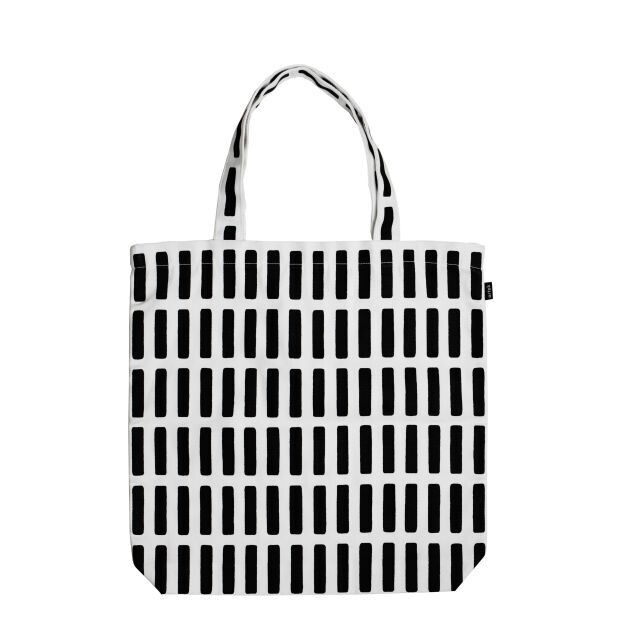 Artek Siena Canvas Bag, Colour: Black/White