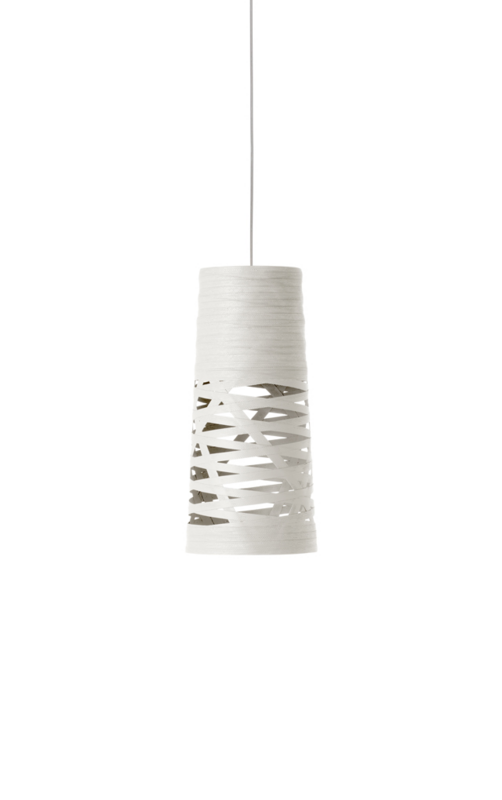 Foscarini Tress Media Suspension Lamp, Size: Mini, Colour: White