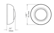 Spore True Non-Illuminated Doorbell Button