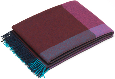 Vitra Blanket Color Block Blue Bordeux