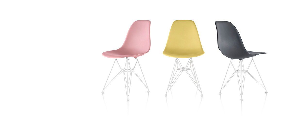 Herman Miller® Eames® Molded Plastic Side Chair Wire Base