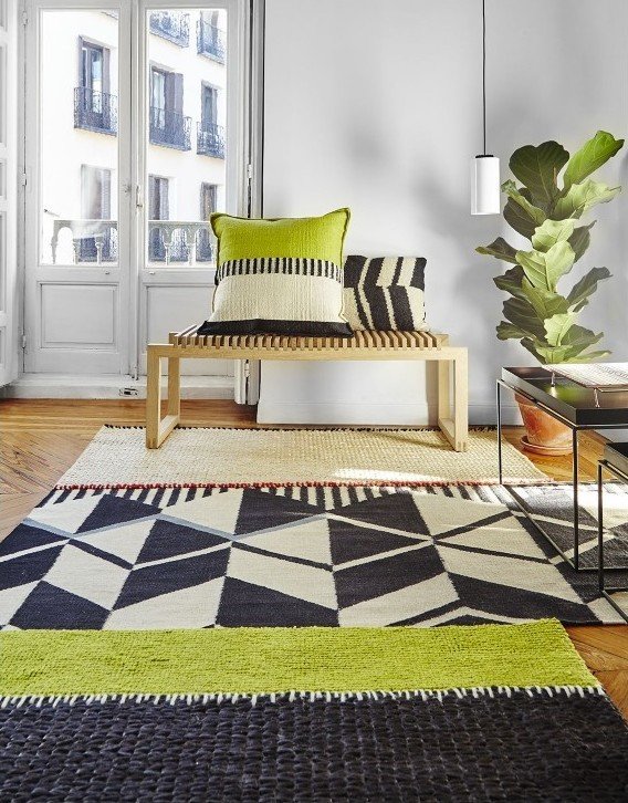 GAN Rustic Chic Geo Rug