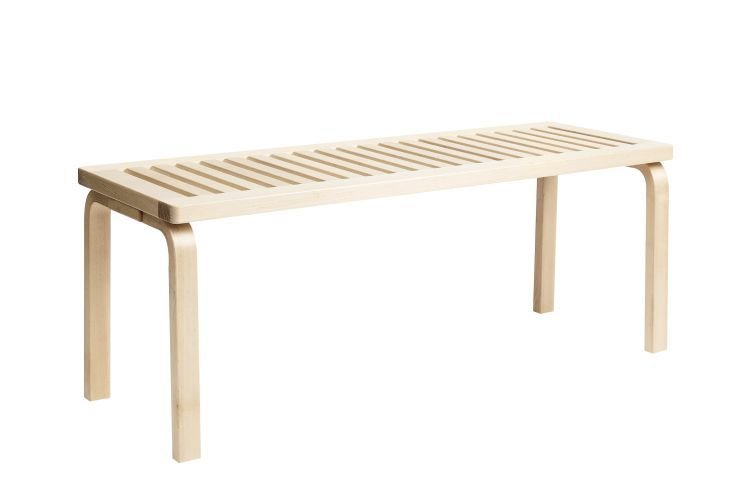 Artek Bench 153, Finish: Natural Birch Lacquer, Size: A