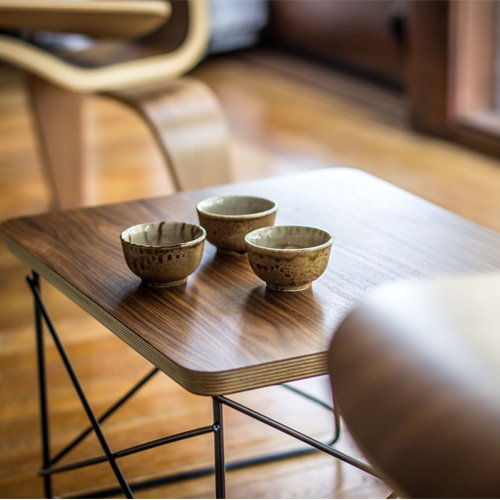 Herman Miller® Eames® Wire Base Low Table Veneer Top