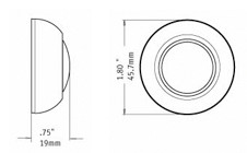 Spore True Aluminum Doorbell Button