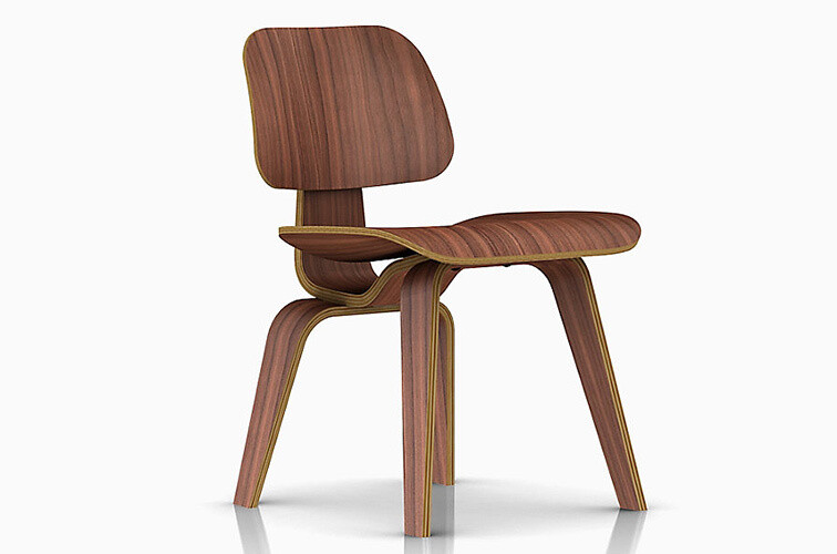 Herman Miller® Eames® Molded Plywood Dining Chair Wood Base, Finish: Walnut