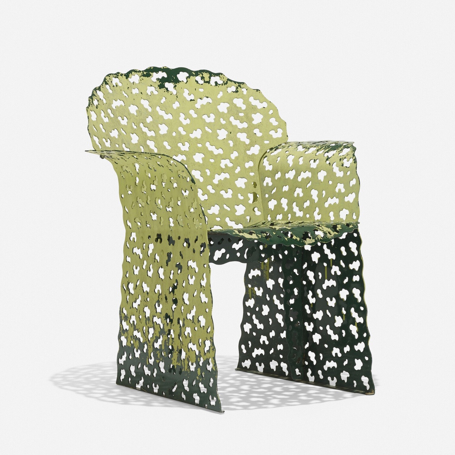 Knoll Topiary Dining Chair, Colour: Forest Green