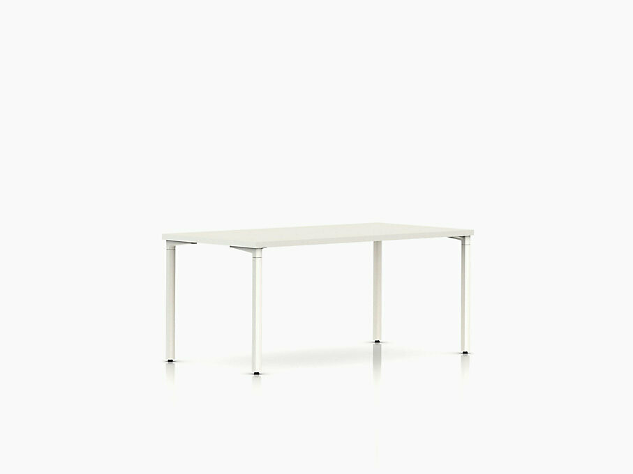 Herman Miller Everywhere™ Table Rectangular - Power Integration, Leg finish: 91 white