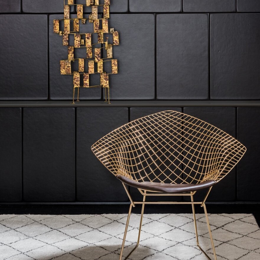 Knoll Bertoia Diamond Chair Gold