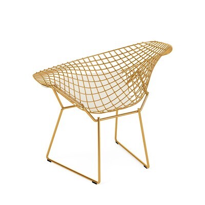 Knoll Bertoia Diamond Chair Gold