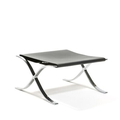 Knoll Barcelona Stool with Cowhide Sling