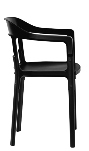Magis Steelwood Chair, Finishes: Black