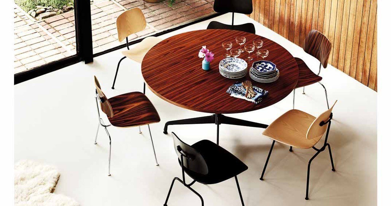 Herman Miller® Eames® Molded Plywood Dining Chair Metal Base