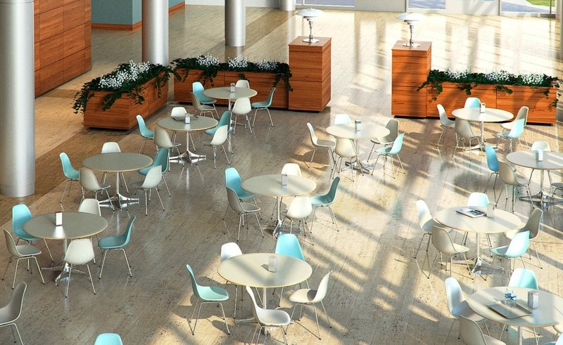 Herman Miller® Eames® Molded Plastic Side Chair 4-Leg Base