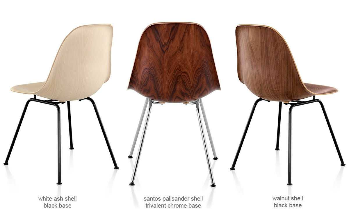 Herman Miller® Eames® Molded Wood Side Chair 4-Leg Base