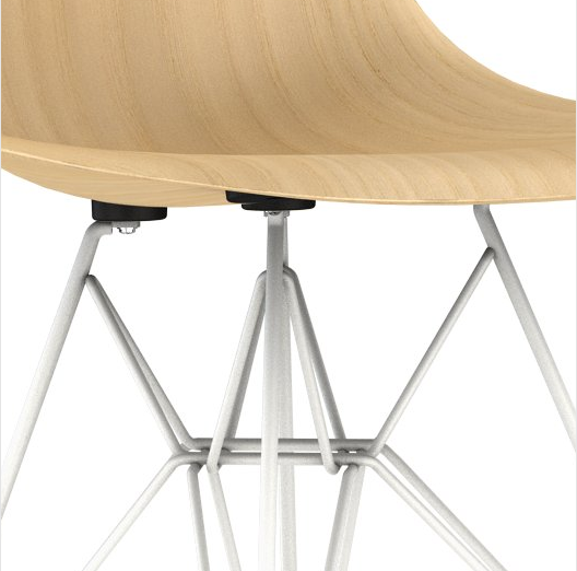 Herman Miller® Eames® Molded Wood Side Chair Wire Base