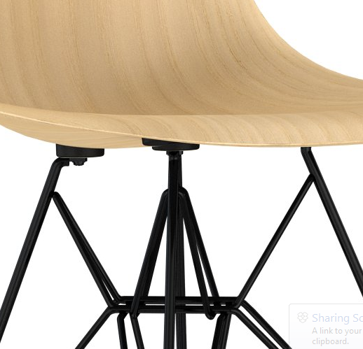 Herman Miller® Eames® Molded Wood Side Chair Wire Base
