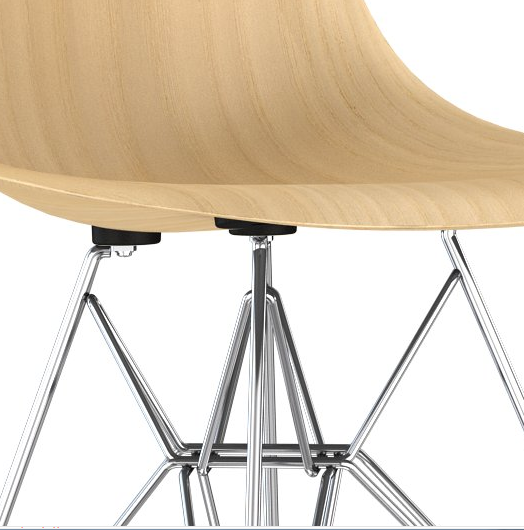 Herman Miller® Eames® Molded Wood Side Chair Wire Base