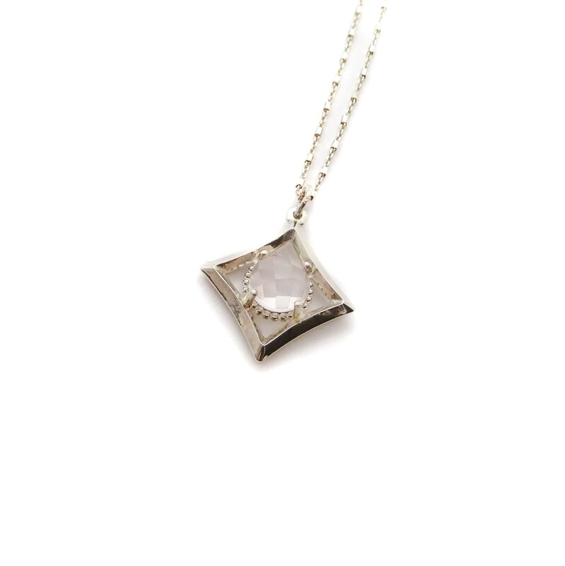 Collier "Mayfair" - Petit modèle - Argent 925 et pierre naturelle