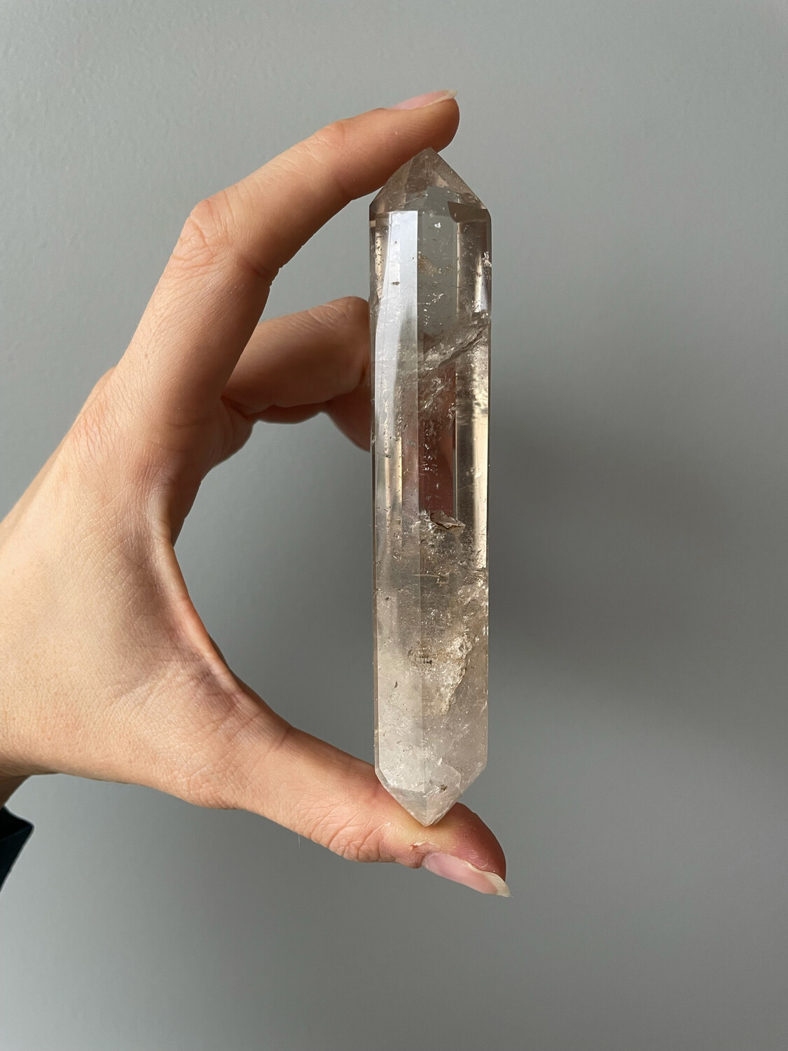 Pointe biterminée cristal de roche