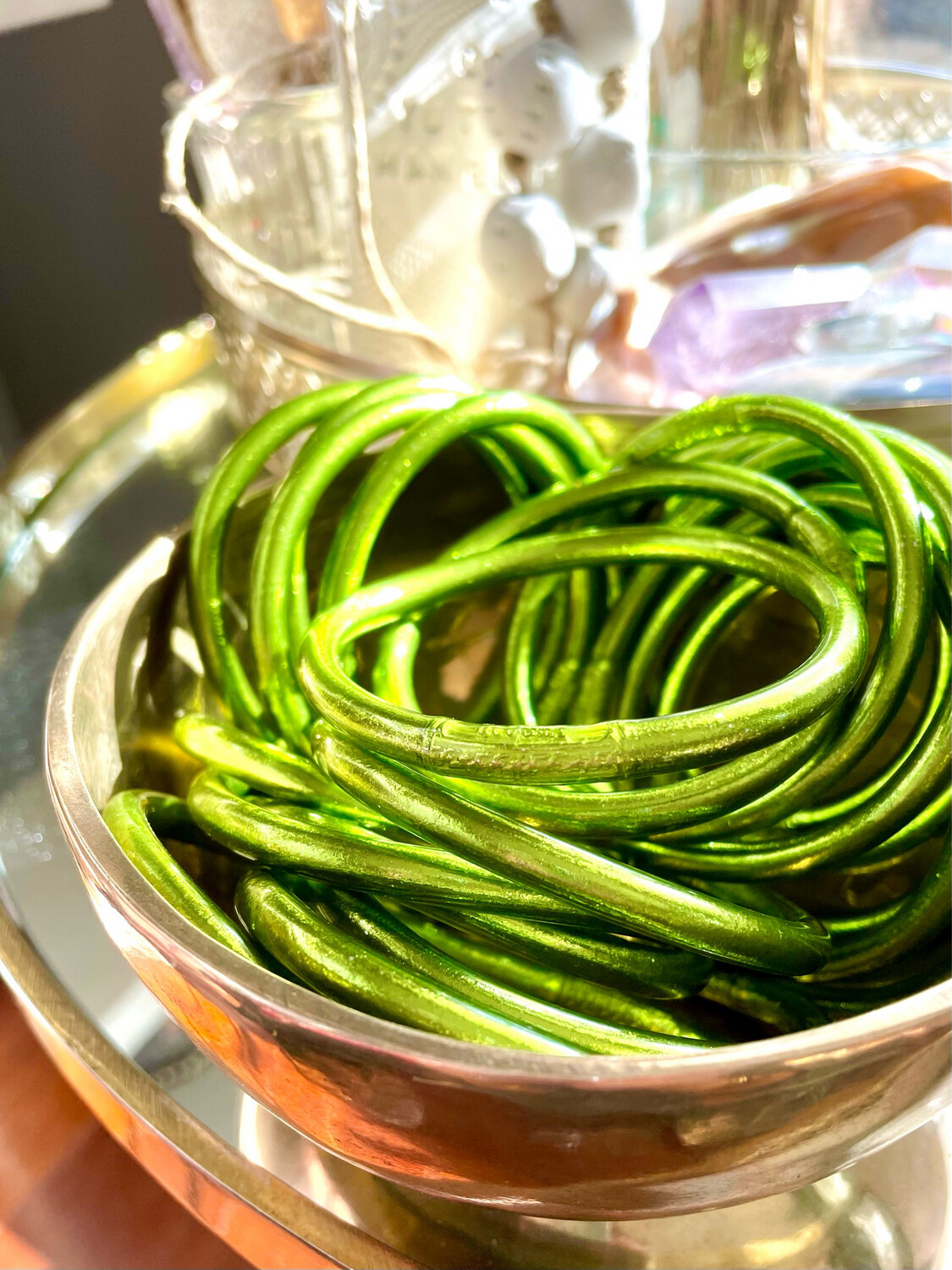 Joncs de temples bouddhistes à mantra - Vert Leaf