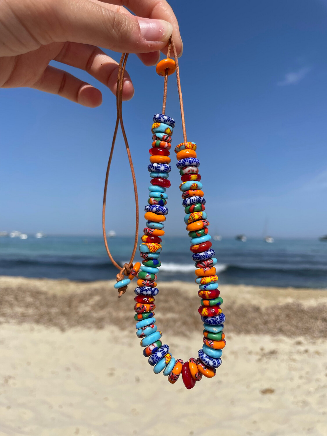 Collier Chamane mix perles africaines recyclées