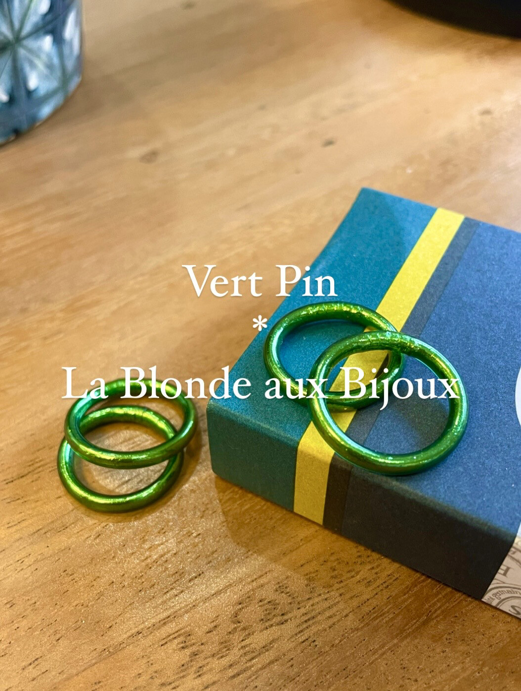 Bague bouddhiste Vert Pin