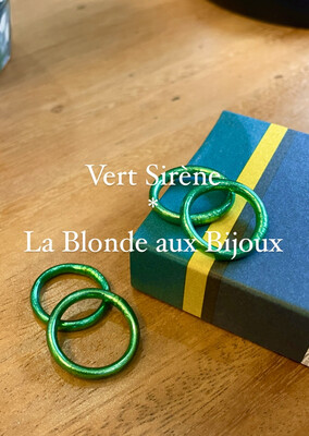 Bague bouddhiste Vert Sirène