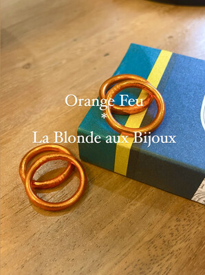 Bague bouddhiste Orange Feu