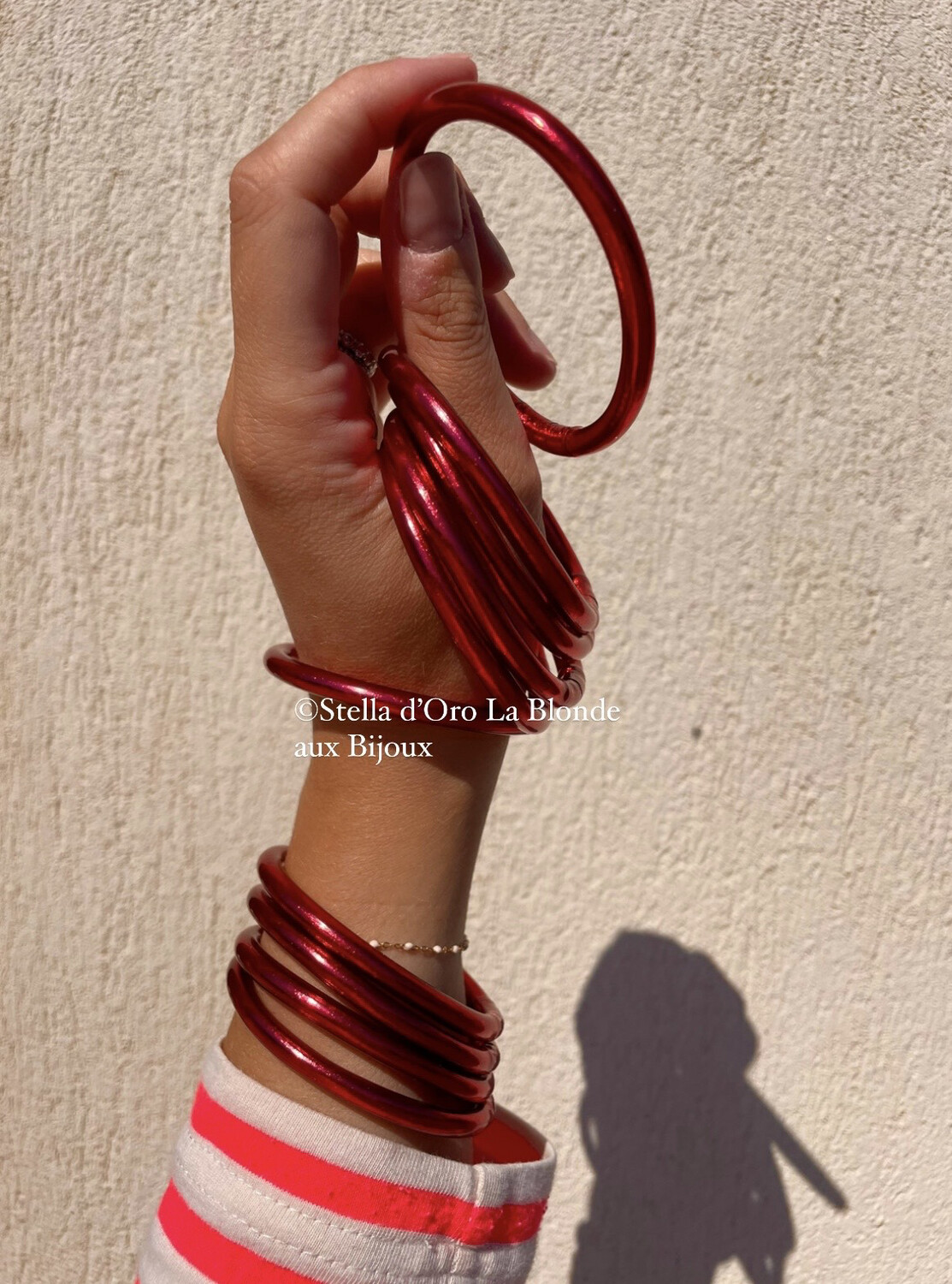 Joncs de temples bouddhistes à mantra - Framboise