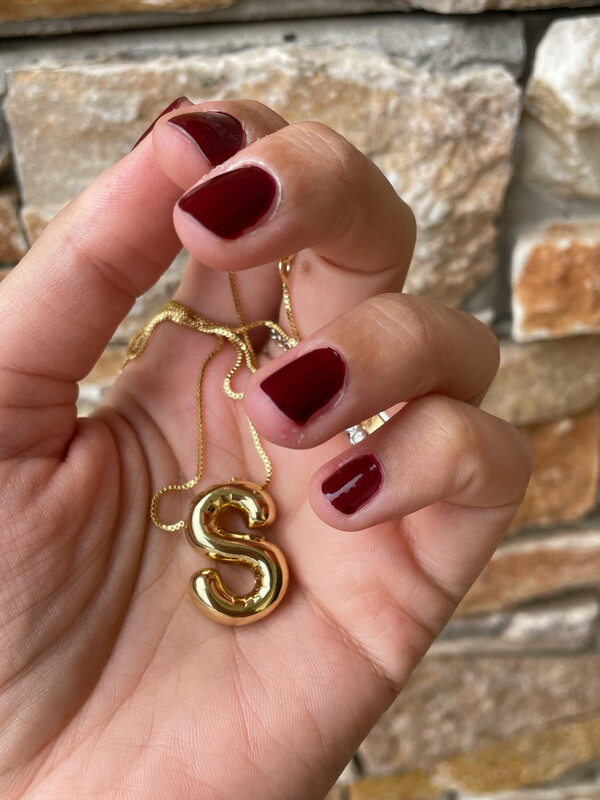 Collier Alphabet initiale en lettre ballon