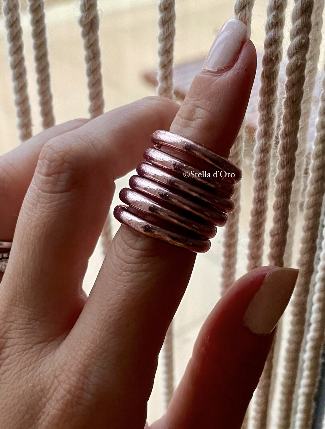 Bague bouddhiste Rose Gold