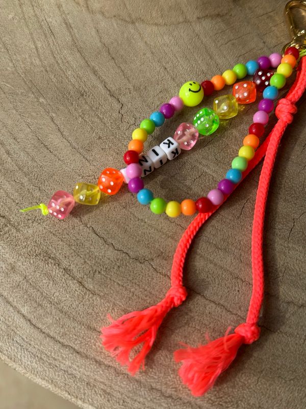 Bag charm porte-clés May Rouge