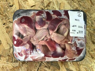 Pasture Raised Chicken Gizzards (R55 price per kg) (approx 500g)