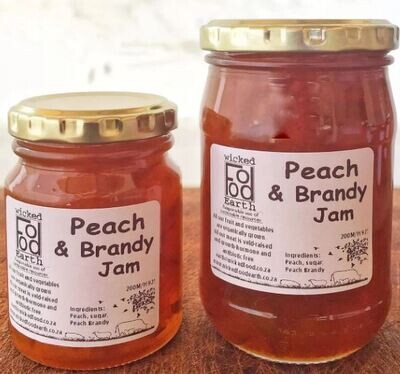 Peach and Brandy Jam 250ml