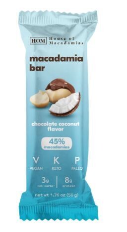 House of Macadamia Chocolate Coconut Protein Bar