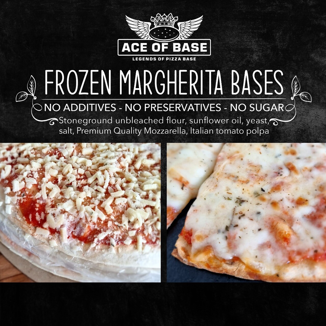 Margherita Pizza Bases (5) (Frozen) 30cm