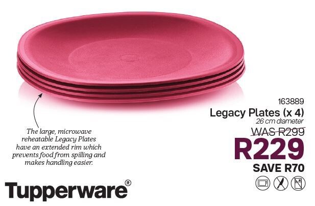 Legacy Plates (x4) 26cm diameter