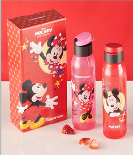 Mickey & Minnie Mouse Printed Bottles with Gift Box