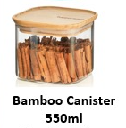 Bamboo Canister 550ml (glass)