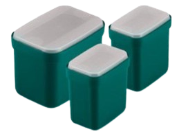 Drawer Canister Set (450 ml x 2 plus 1 x 1L)