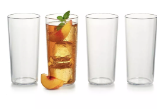 Clear Tumblers ( x4)