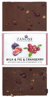 Milk Fig &amp; Cranberry Chocolate Slab100g