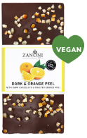 Dark Orange Peel Chocolate Slab 100g (Vegan)