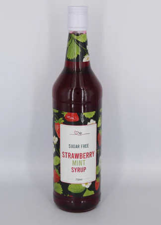 Strawberry Mint Sugar-Free Syrup 750ml