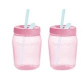 UNIVERSAL JAR WITH STRAW - SOFT CANDY x 2