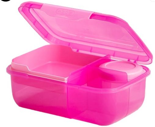 Bento Lunch Box 1.6lt  + Smart Pods (200ml x 1) Pink