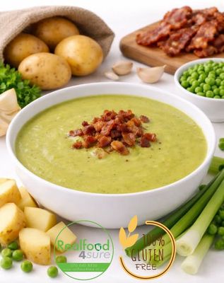 Pea, potato and bacon soup 500ml