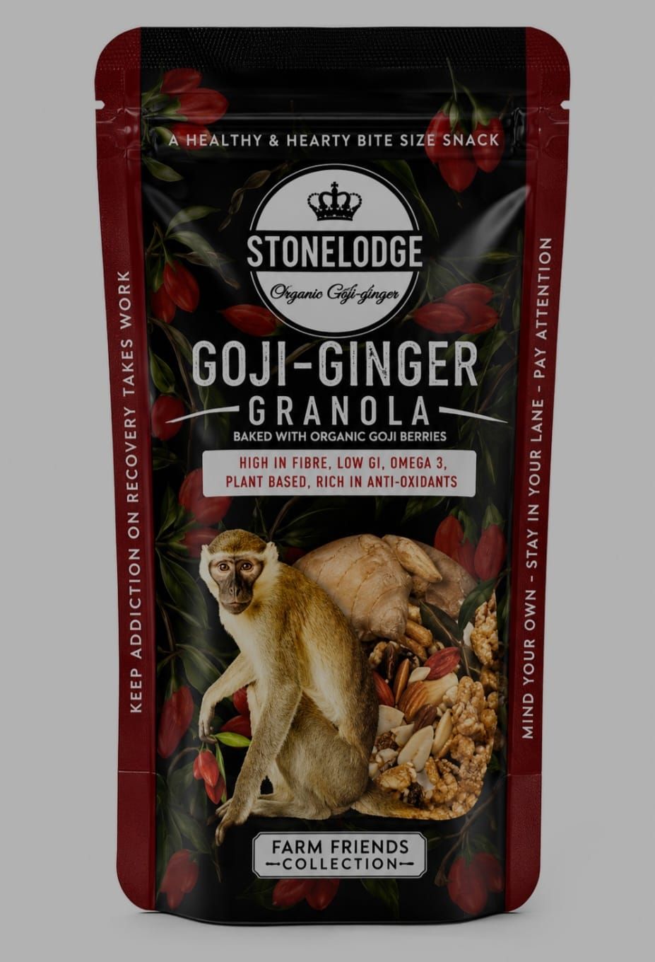 Stonelodge Goji-Ginger Granola Snack Pouch 40g