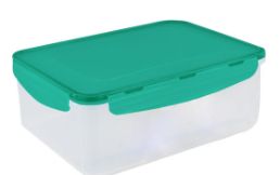 4SL 2.8L RECTANGLE CLEAR WITH GREEN LID